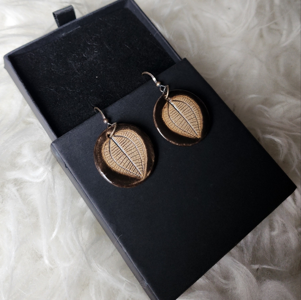 Elegant Gold Leaf Earrings